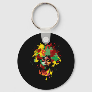 Chaveiro Dia de Juneteenth Mulher Negra Rainha Afro Melanin