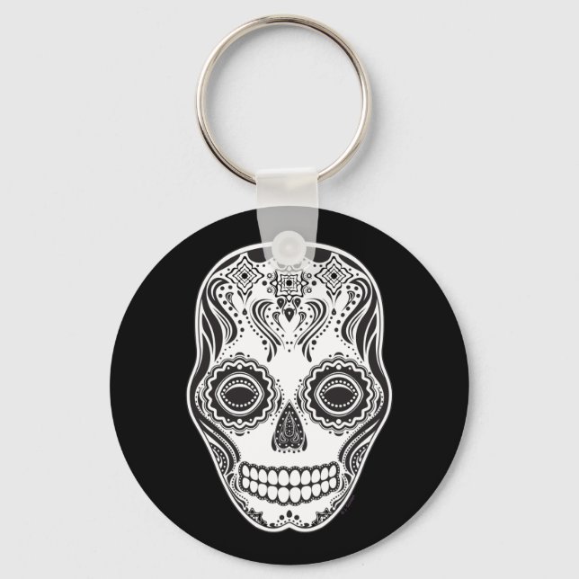 Chaveiro Dia de los Muertos Aquela Rapariga Skull (Frente)