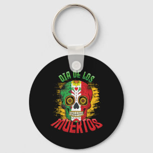 Chaveiro Dia De Los Muertos Bandeira Mexicana Legal