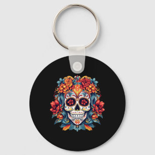 Chaveiro Dia De Los Muertos Crânio De Açúcar La Catrina