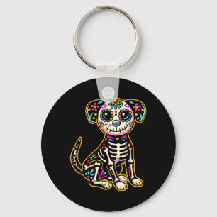 Chaveiro Dia De Los Muertos Esqueleto Crânio De Açúcar Cach