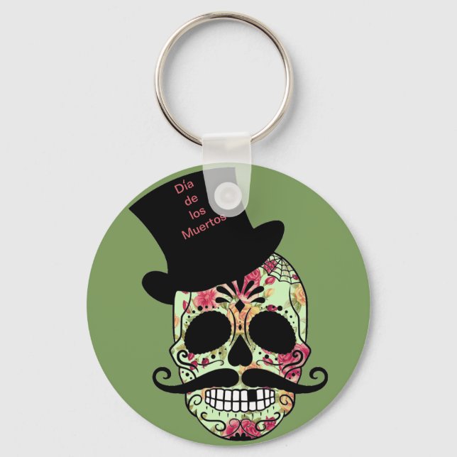 Chaveiro Dia de los Muertos personalizado (Frente)