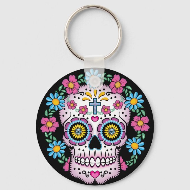 Chaveiro Dia de los Muertos Skull (Frente)