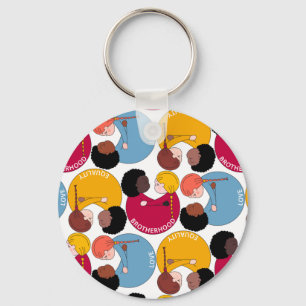 Chaveiro Dia de Martin Luther King, fraternidade e igualdad