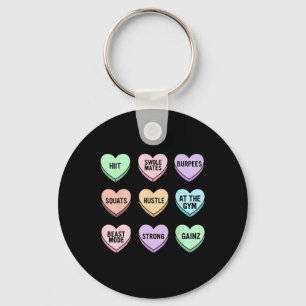 Chaveiro Dia de os namorados Candy Heart Bodybuilding Malha