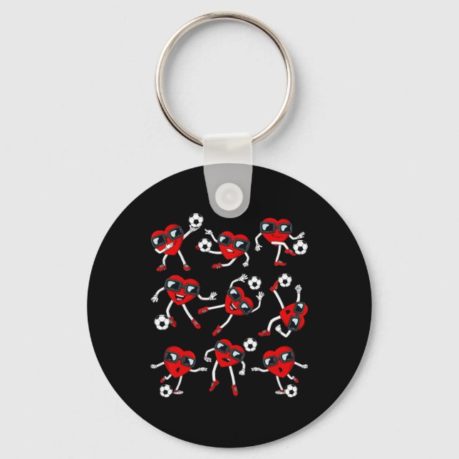 Chaveiro Dia de os namorados Cardíaco Jogador Diversão Meni (Frente)