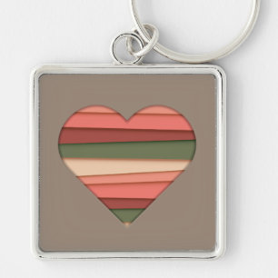 Chaveiro Dia de os namorados com amor cardíaco