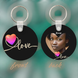 Chaveiro Dia de os namorados com ave canária