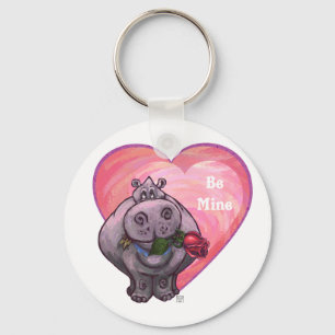 Chaveiro Dia de os namorados Hippopotamus