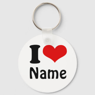 Chaveiro Dia de os namorados personalizável que amo persona