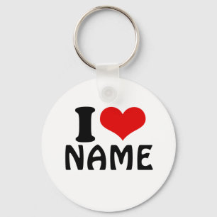 Chaveiro Dia de os namorados personalizável que amo persona