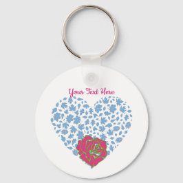 Chaveiro Dia de os namorados Romântico de Rosas varrendo pe