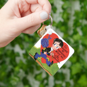 Chaveiro Dia de os namorados Vintage Cute, Coração Hobo B