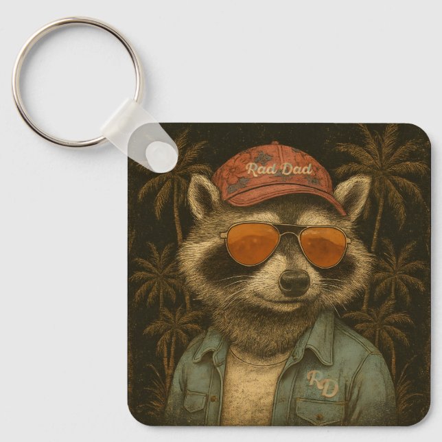 Chaveiro Dia de os pais Feliz E Engraçado De Pai (Frente)