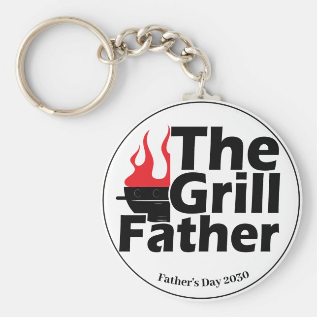 Chaveiro Dia de os pais Funny Flames (Frente)