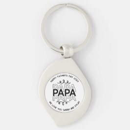 Chaveiro Dia de os pais Personalizável de Cor Papa