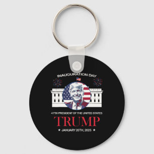 Chaveiro Dia de Posse de Trump 2025 Trump 47 Trump Venceu P