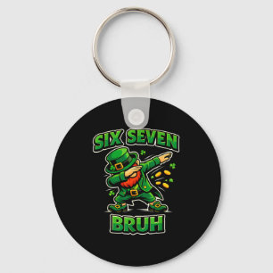 Chaveiro Dia de São Patrício bruh seis sete meme leprechaun