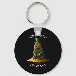Chaveiro Dia de São Patrício capivara duende moedas de ouro