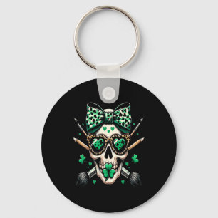 Chaveiro Dia de São Patrício Crânio Coque Desarrumado São P