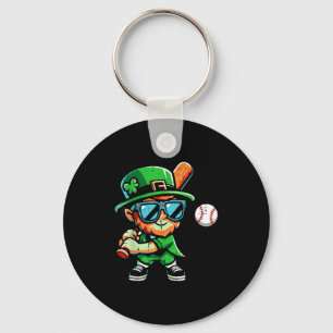 Chaveiro Dia de São Patrício Duende de Beisebol Saint Paddy