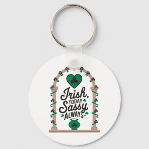 Chaveiro Dia de São Patrício Folia do Trevo Irlandesa Irlan