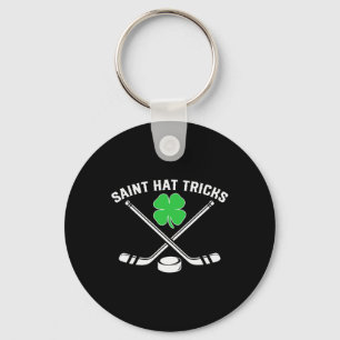 Chaveiro Dia de São Patrício Hat Tricks Shamrock Hockey K