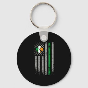 Chaveiro Dia de São Patrício Irish Flag Shamrock