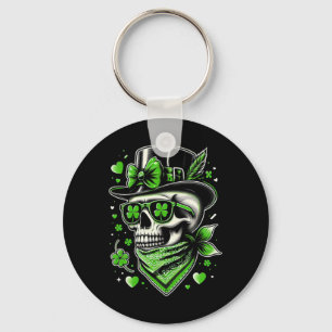 Chaveiro Dia de São Patrício Mulheres Caveira Coque Desarru
