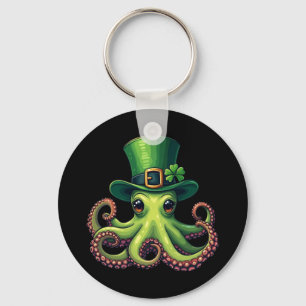 Chaveiro Dia de São Patrício Octopus Cute Santo Pattys