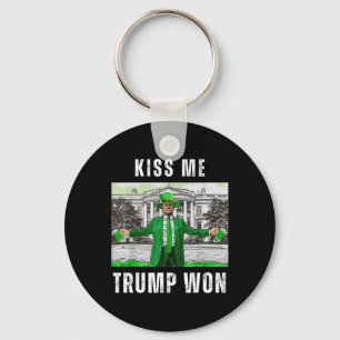 Chaveiro Dia de São Patrício Republicano Kiss Me Trump Ganh