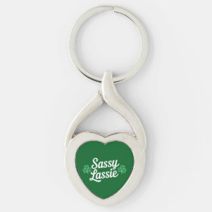 Chaveiro Dia de São Patrício Sassy Lassie Engraçado Irlandê