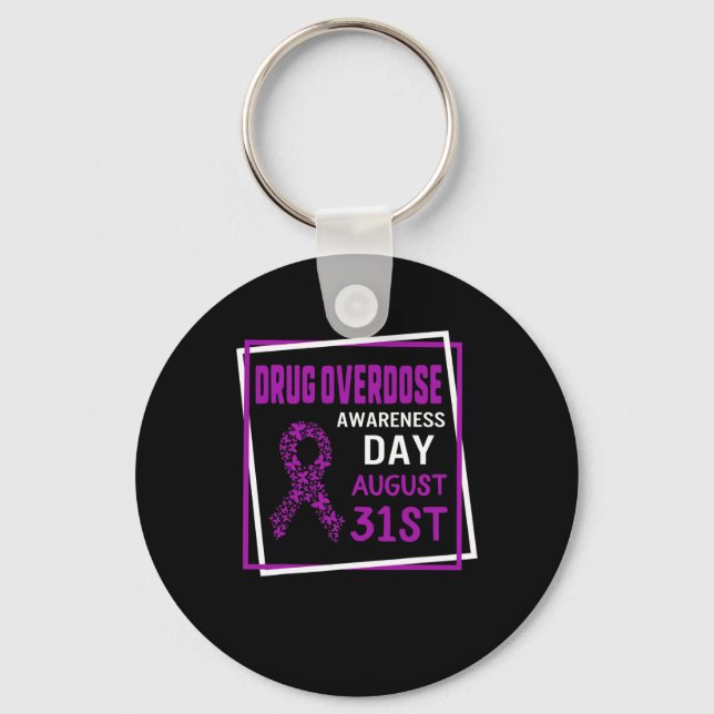 Chaveiro Dia de Sensibilização para a Sobredosagem de Medic (Frente)