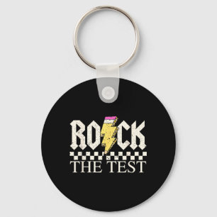 Chaveiro Dia de Teste Estadual Staar Rock O Teste ABCD Prof