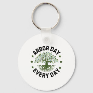 Chaveiro Dia do Árvore Natureza diária Vintage Feliz Arbo