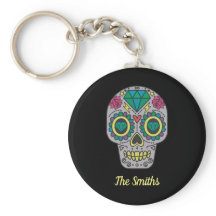 Dia do Crânio Morto com Rosa e Cristal