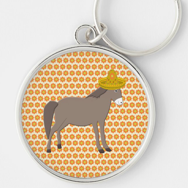 Chaveiro Dia do Donkey Mexicano dos Mortos (Frente)
