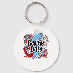 Chaveiro Dia do Jogo de Baseball Retrocede Esta É A Estação