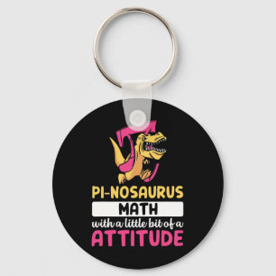 Chaveiro Dia do Pi Matemática Dinossauro Dino Pi 