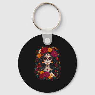 Chaveiro Dia dos mortos crânio de açúcar catrina dia de mor