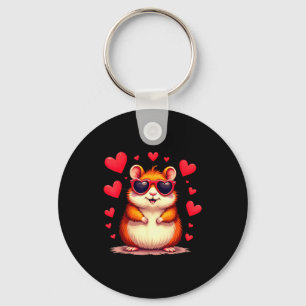 Chaveiro Dia dos Namorados Amante de Hamster Fofo Groundhog