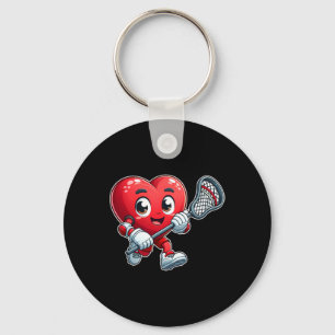 Chaveiro Dia dos Namorados Coração Lacrosse Equipe Jogador