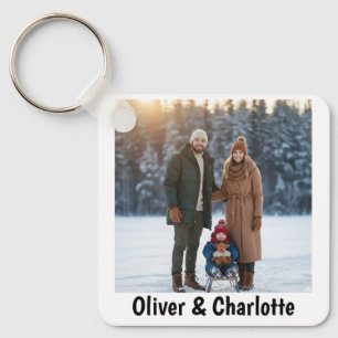 Chaveiro Dia dos Namorados Foto & Nome Personalizados Casal