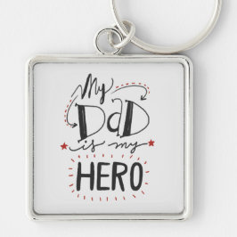 Chaveiro Dia dos pais - "meu pai é meu herói "