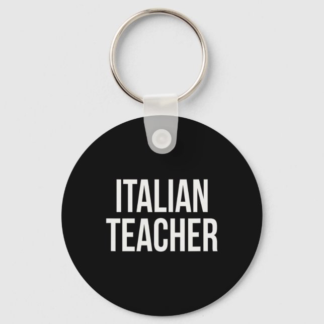 Chaveiro Dia e Semana de Apreciação do Professor de Italian (Frente)