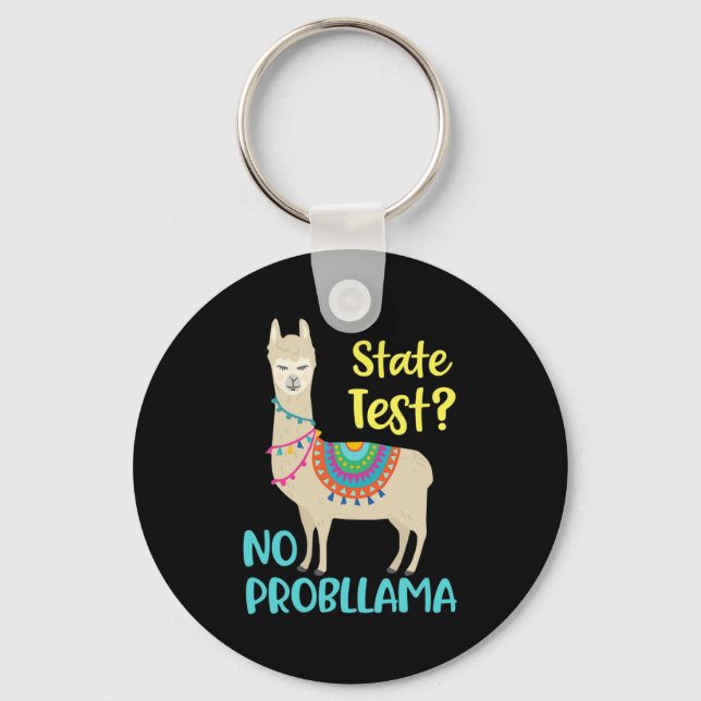 Chaveiro Dia Funny Motivational Test Day For Students (Test (Frente)