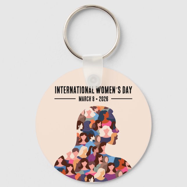 Chaveiro Dia Internacional da Mulher (Frente)