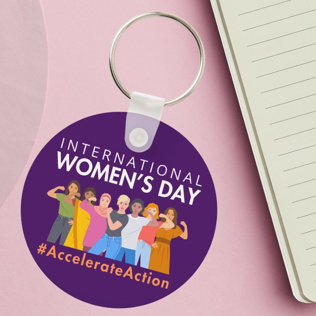 Chaveiro Dia Internacional da Mulher 2025, Aceleração da Aç (Criador carregado)