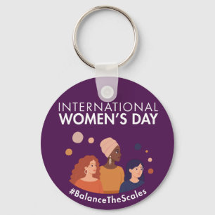 Chaveiro Dia Internacional da Mulher 2026 Equilibre as Bala