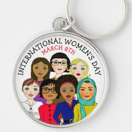 Chaveiro Dia Internacional da Mulher 8 de março